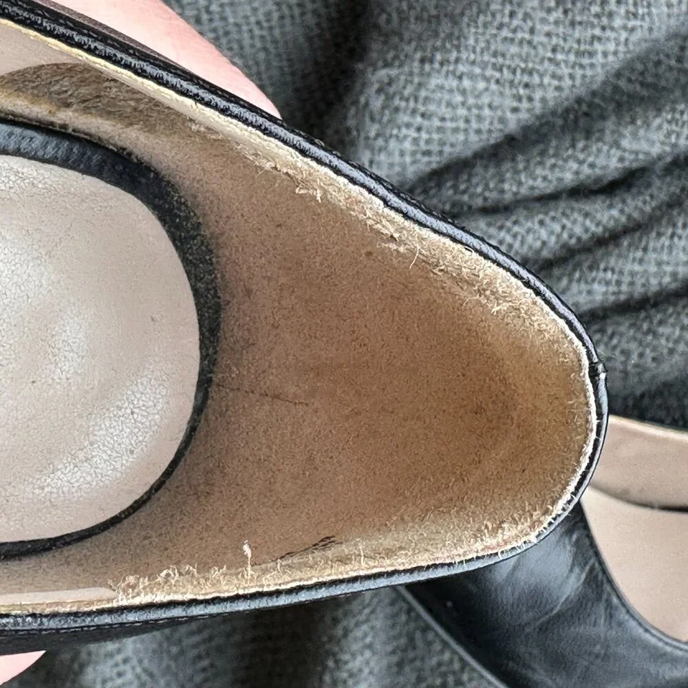 9 WEST BLACK HEELS / PUMPS 7.5 - Picture 10 of 14